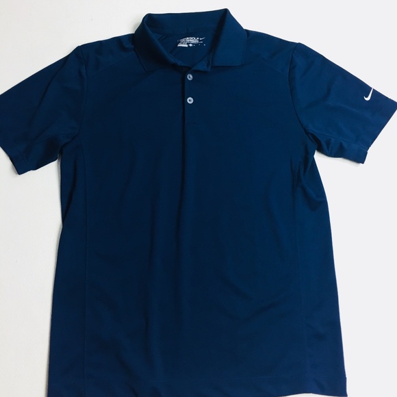 navy blue nike golf shirt